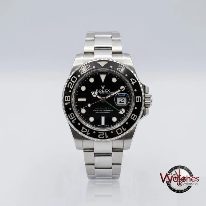 Rolex GMT-Master II (bisel negro, aguja verde) de segunda mano